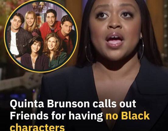 Actress Queena Brunson finds it disappointing that Friends doesn’t have any African American characters.