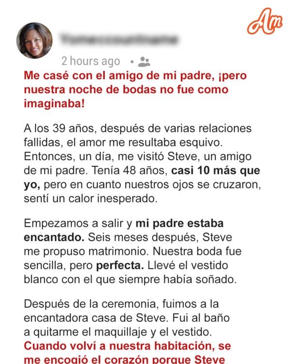 Me casé con el amigo de mi padre – Me sorprendí cuando vi lo que empezó a hacer en nuestra noche de bodas