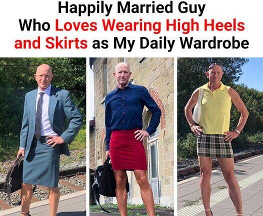 Meet the Straight Married Man Breaking Fashion Norms – Heels and Skirts Every Day!