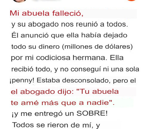 Español El Testamento De La Abuela No Me Dejó Nada Hasta Que Descubrí Su Plan Secreto — Historia Del Día