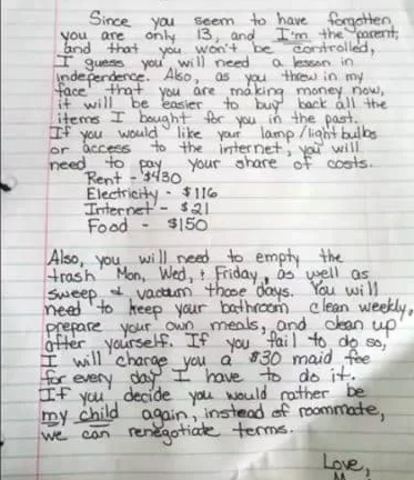 A Mother’s Creative Approach to Teaching Her Teenager a Valuable Lesson