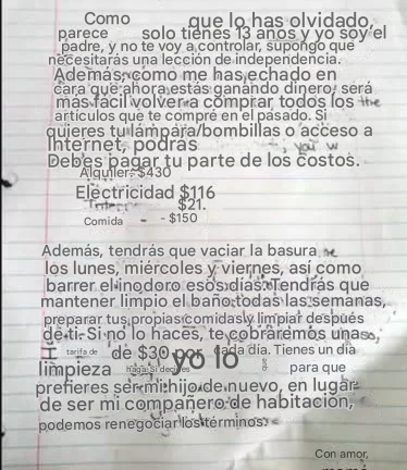 El Enfoque Creativo De Una Madre Para Enseñarle Una Valiosa Lección A Su Hijo Adolescente