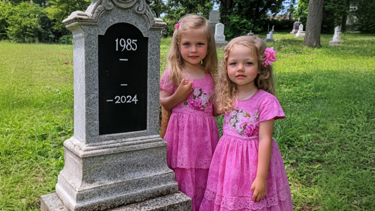 Girls Visit Dad’s Grave to ‘Show’ Their New Dresses as He Asked, See 2 Boxes with Their Names – Story of the Day