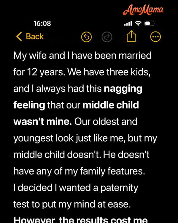 Father’s Middle Son Doesn’t Look Enough Like Him So He Conducts a DNA Test on the Boy