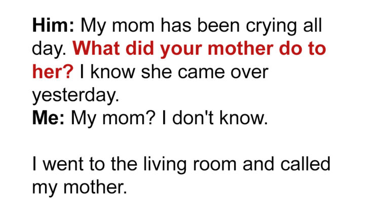 My MIL Cried All Day after My Mom Came over & Told Her She Knew Her Secret