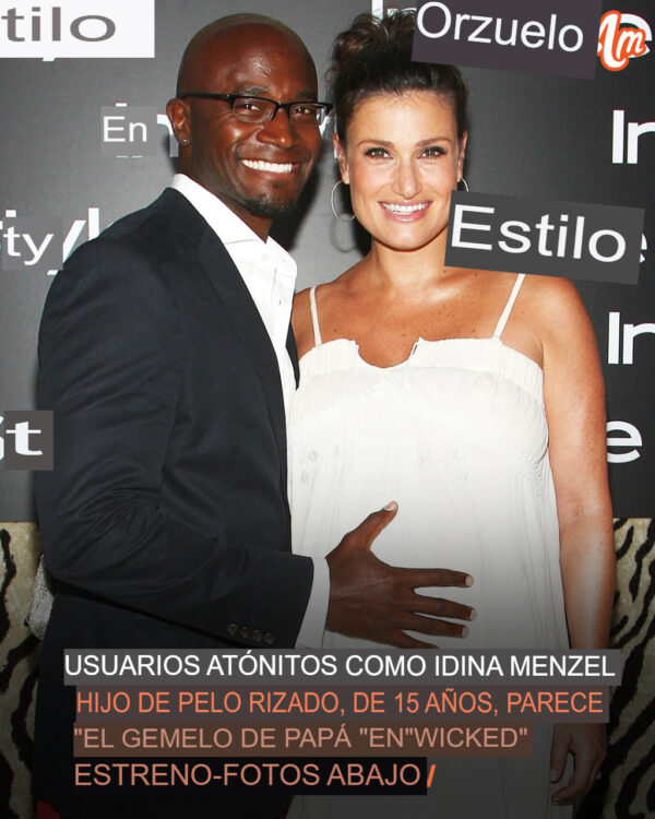 Español”La viva imagen de su padre”: Idina Menzel aparece con el hijo de 15 años de su ex marido Taye Diggs en el estreno de “Wicked”