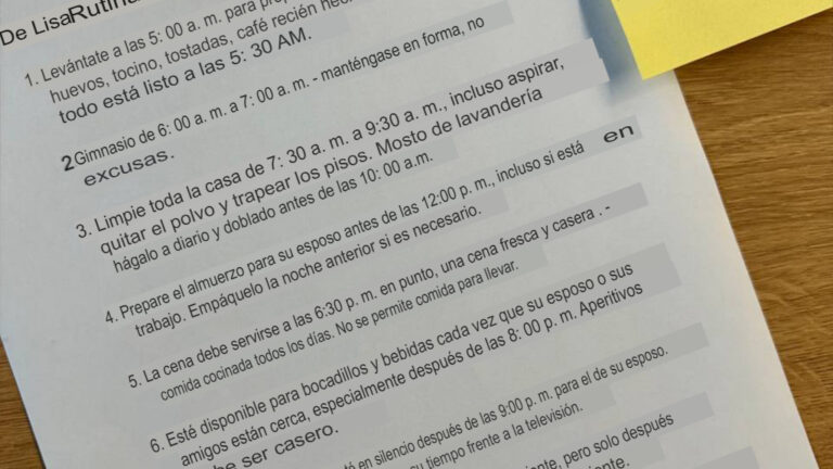 Mi Marido Creó Un Nuevo Horario Para Que Yo “fuera Una Mejor Esposa”: Le Di Una Buena Lección A Cambio