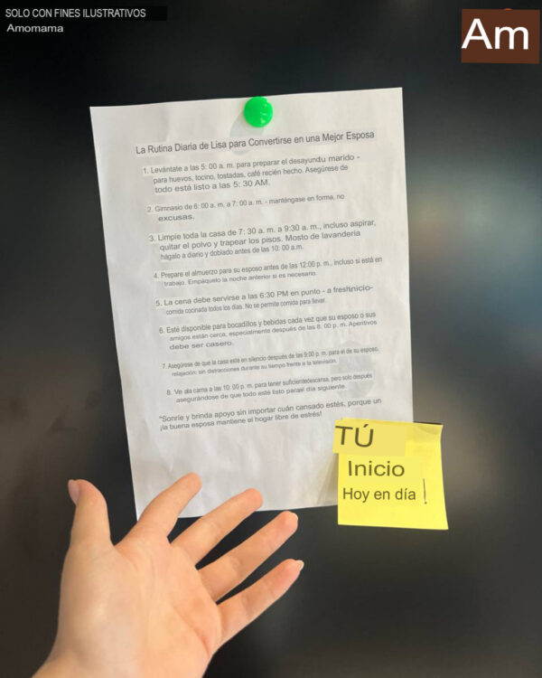 Mi marido creó un nuevo horario para que yo “fuera una mejor esposa”: le di una buena lección a cambio