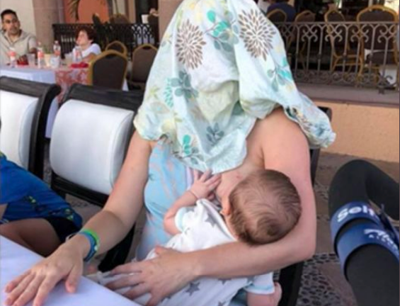 Texas mom breastfed newborn son at a restaurant, then stranger asks her to cover up