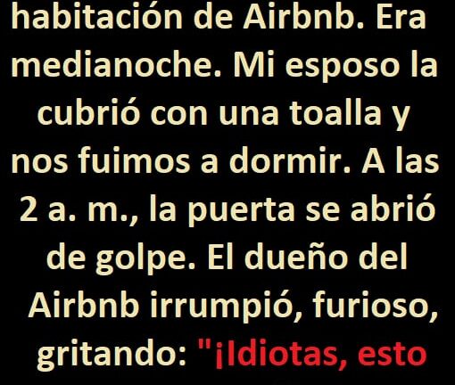 Descubrí una cámara oculta en nuestra habitación de Airbnb