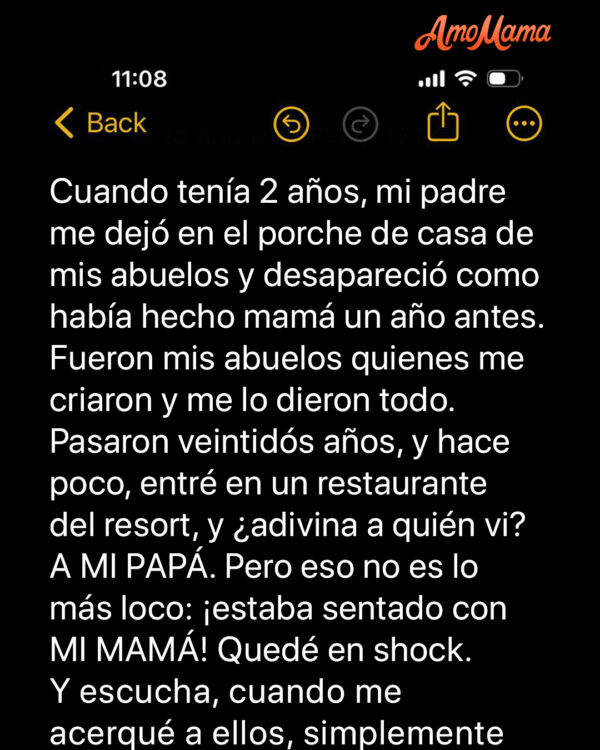 Me encontré accidentalmente a mi padre en un restaurante 22 años después de que me abandonara en casa de mis abuelos