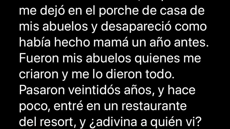 Me encontré accidentalmente a mi padre en un restaurante 22 años después de que me abandonara en casa de mis abuelos