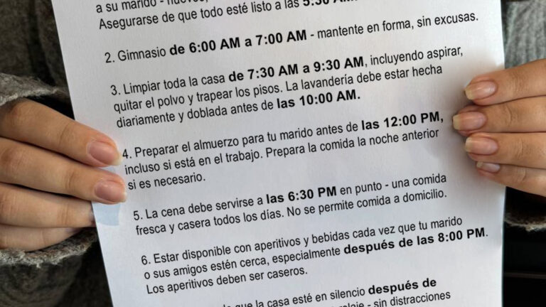 Mi marido creó un nuevo horario para que yo “fuera una mejor esposa”: le di una buena lección a cambio