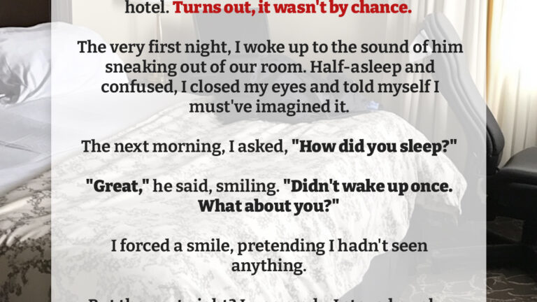 My Husband Snuck Out of Our Hotel Room Every Night and Lied About It — One Night, I Secretly Followed Him