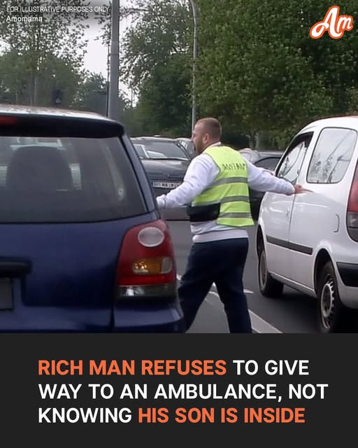 Rich Man in SUV Blocks Ambulance in Traffic Unaware His Son Is inside — Story of the Day