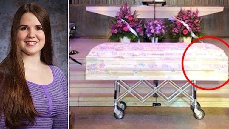 Teenage girl di3s of cancer – when her mom looks at her coffin, her heart is filled with warmth