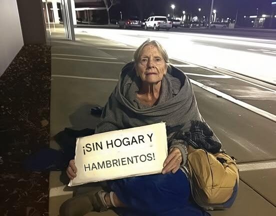 «Sin hogar y con hambre»: El cartel que sostenía una mujer sin hogar a la que acogí, solo para que me echaran de mi propia casa ese mismo día — Historia del día