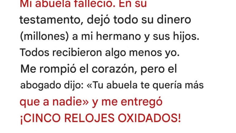 Linda hereda los relojes antiguos de su abuela y su hermano codicioso se queda con una casa. Resulta que ella recibió casi 200.000 dólares – Historia del día