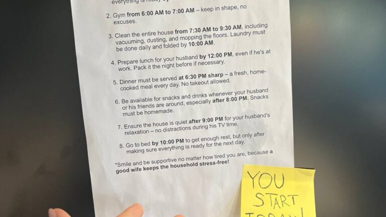 My Husband Created a New Schedule for Me to ‘Become a Better Wife’ — I Taught Him a Good Lesson in Response