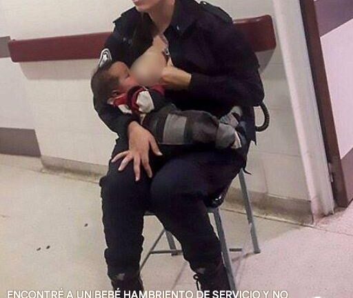 Encontré a una bebé hambrienta de servicio, y no podía caminar.