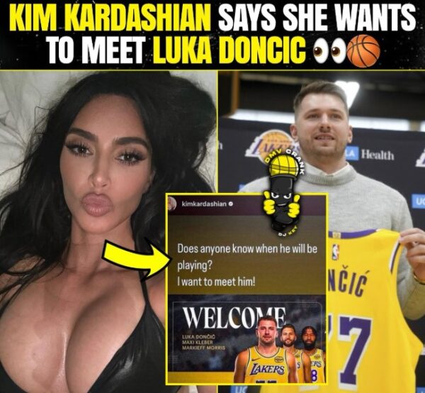Kim Kardashian Sets Her Sights on Luka Dončić – Is She Looking for More Than a Game?