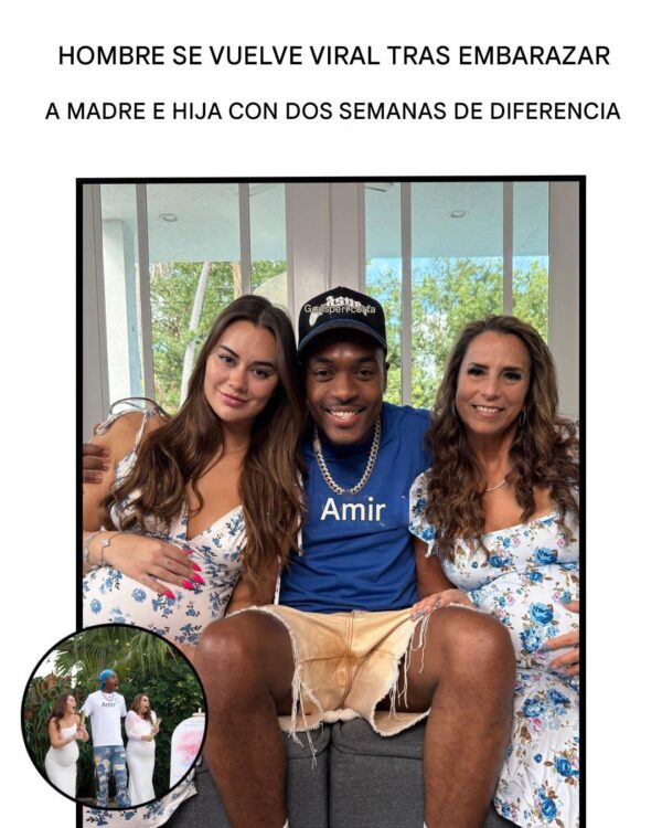 Un hombre se vuelve viral tras salir con una madre y una hija; ahora ambas están embarazadas.