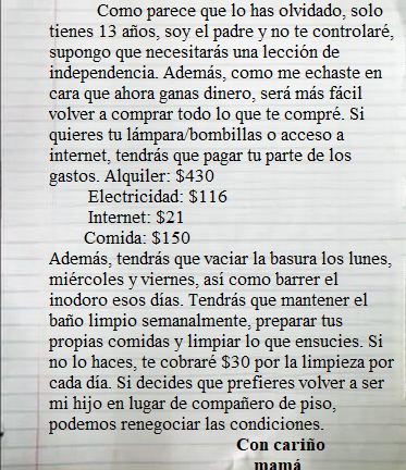 Una madre deja una nota en la puerta de su hijo “irrespetuoso” y ahora se vuelve viral.