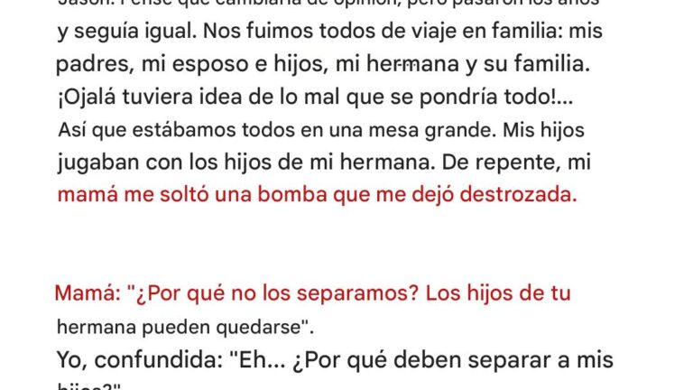 El viaje familiar iba bien hasta que la abuela dijo que sus nietos no eran una “familia de verdad” — Historia del día