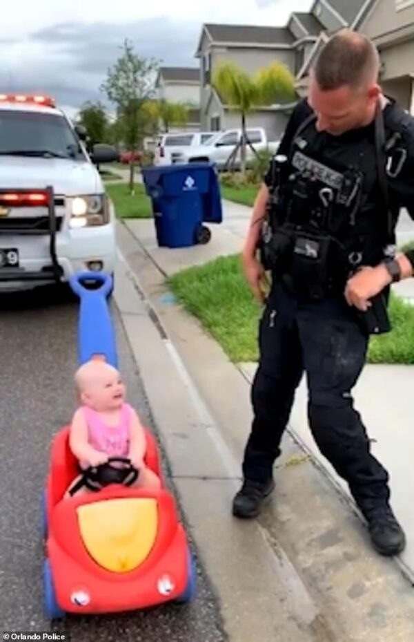 I “PULLED OVER” MY 10-MONTH-OLD IN HER TOY CAR—AND SOMEONE CALLED THE REAL COPS
