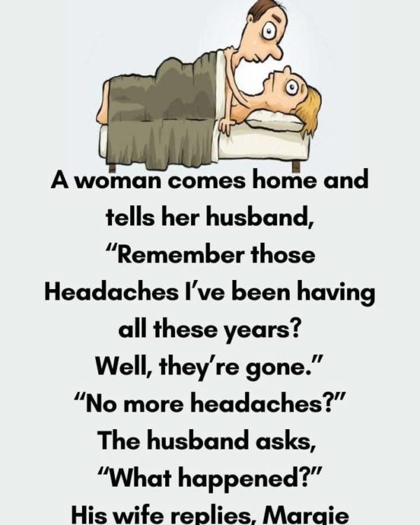 Woman comes home and tells her husband