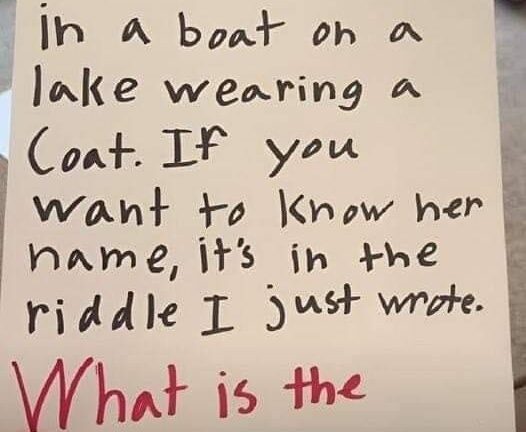 The Baffling Riddle of the Woman in the Boat