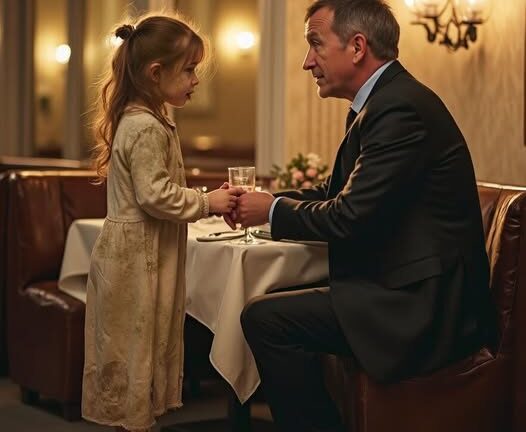A desperate orphan with a suitcase knocked on the door of a restaurant.