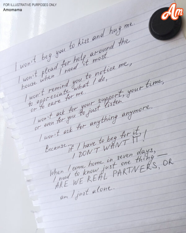 The Silent Plea on the Fridge: When “Providing” Isn’t Enough