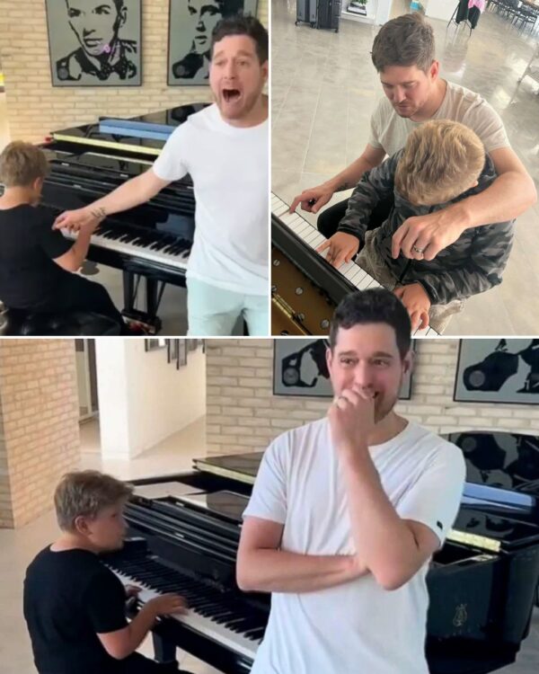 Michael Bublé Gets Choked Up Singing While His Son Plays ‘I’ll Never Not Love You’