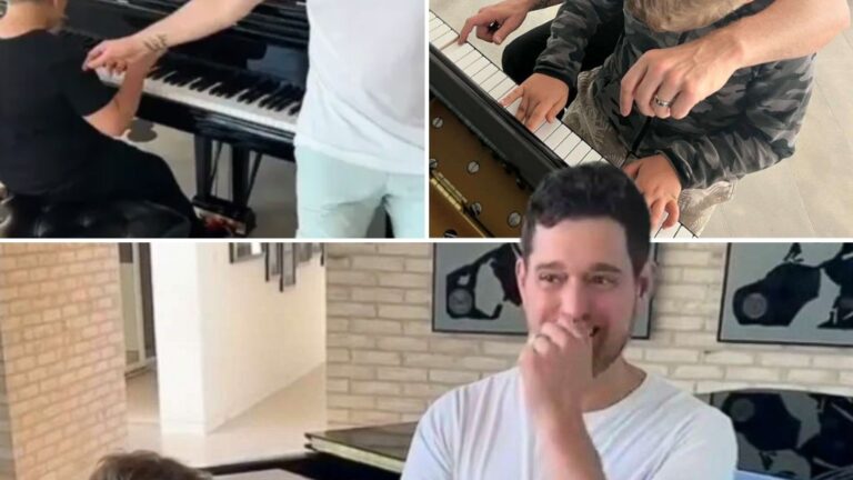 Michael Bublé Gets Choked Up Singing While His Son Plays ‘I’ll Never Not Love You’