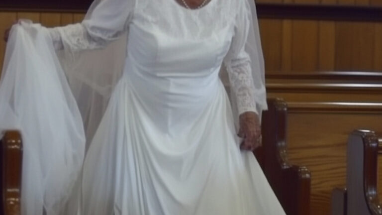 70-Year-Old Woman Showed up at My Father’s Funeral in a Wedding Dress and Revealed a Story No One in Our Family Knew