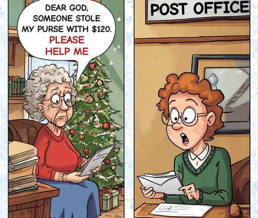 JOKE OF THE DAY: A woman at the Post Office handled mail with illegible addresses. One day, she found a letter to God with no address and decided to open it. It read: