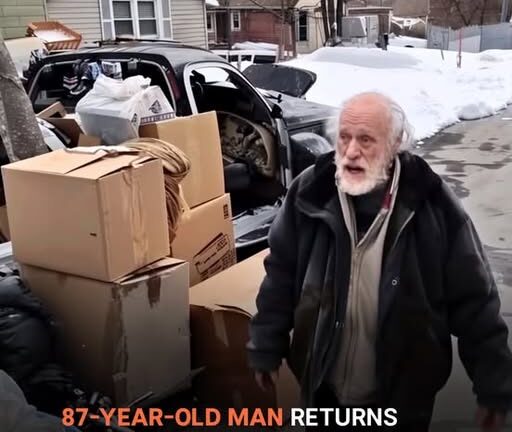 87-Year-Old Man Returns Home from Hospital, Sees His Stuff Had Been Taken Out of the House – Story of the Day