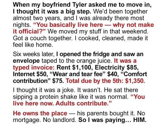 My Boyfriend Demanded I Pay Him Rent to Live in His Apartment