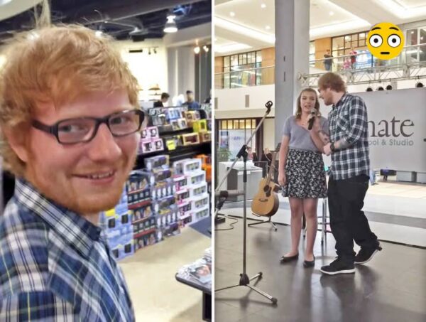 Teen Starts Singing Popular Ed Sheeran Song On Stage At Mall And Gets Surprise Visit From Superstar Himself