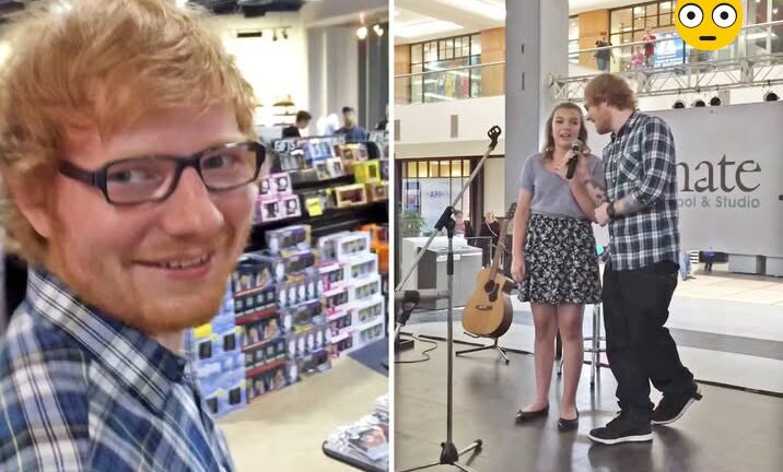 Teen Starts Singing Popular Ed Sheeran Song On Stage At Mall And Gets Surprise Visit From Superstar Himself