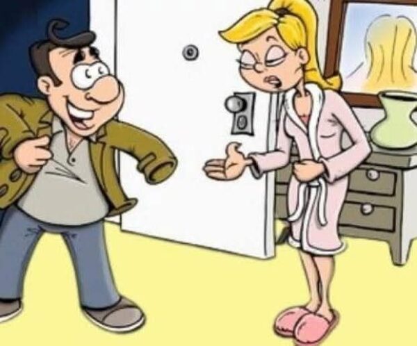 Man Comes Home Early And Panic When He Hears His Wife Moaning From The Bedroom