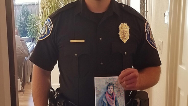 I Helped a Homeless Man Fix His Shoes Outside a Church — 10 Years Later, a Policeman Came to My House with His Photo