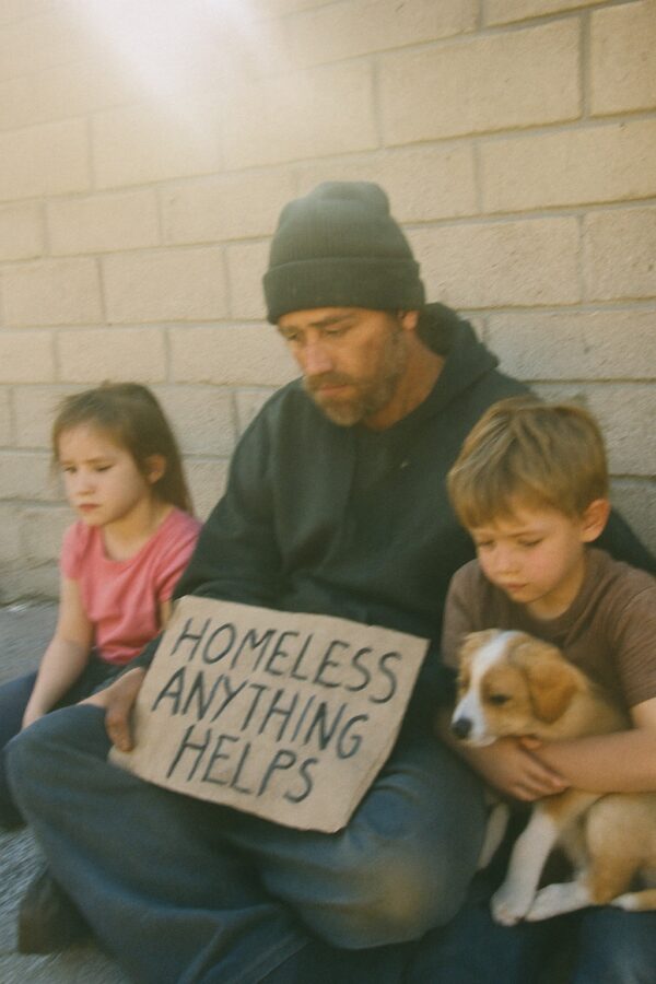 WE LOST EVERYTHING—NOW MY KIDS AND I SLEEP BEHIND A STRIP MALL