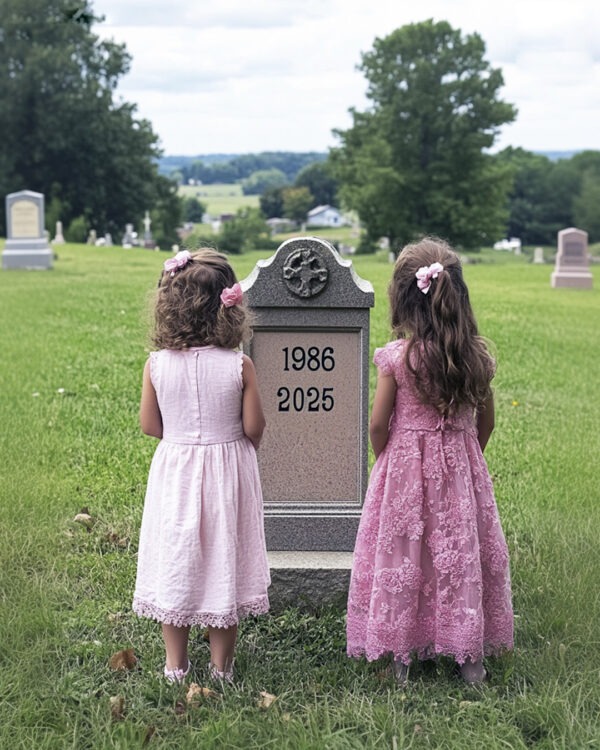 Girls Visit Dad’s Grave to ‘Show’ Their New Dresses as He Asked, See 2 Boxes with Their Names – Story of the Day