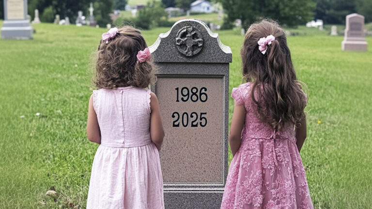 Girls Visit Dad’s Grave to ‘Show’ Their New Dresses as He Asked, See 2 Boxes with Their Names – Story of the Day