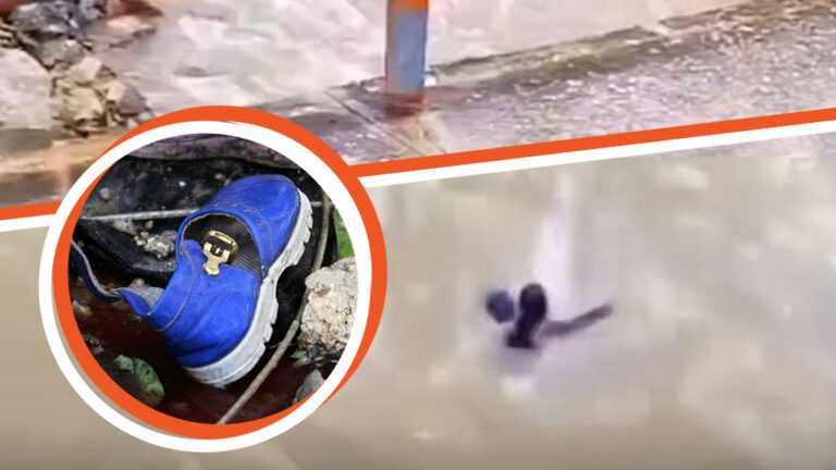 Valiente madre salta al río Chonta en Perú para salvar a su hijo — Vídeo