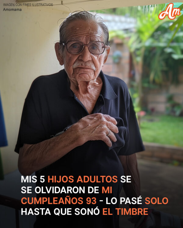 Anciano solitario invita a su familia a celebrar su cumpleaños 93, pero solo se presenta un desconocido