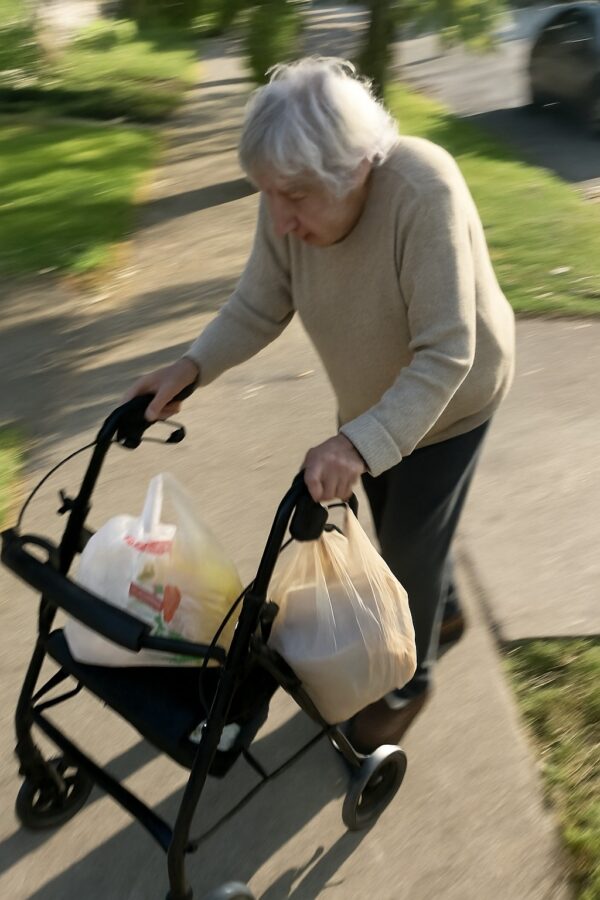 SHE WALKED SIX BLOCKS WITH A ROLLATOR—JUST TO BRING HER NEIGHBOR SOME SOUP