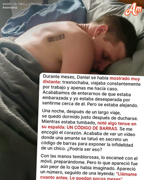 Vi un código de barras en la espalda de mi marido – Me desmayé tras escanearlo